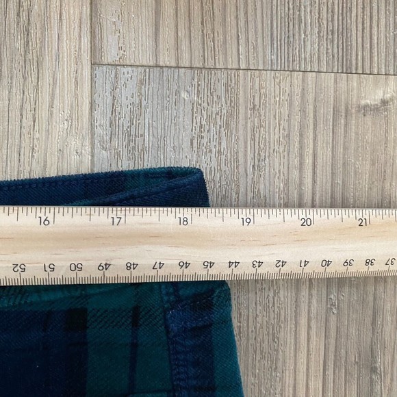 Vineyard Vines Women Size 33 High Rise Kick Flare Plaid Pants Cotton Blend Soft - Picture 6 of 9